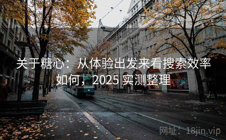 关于糖心：从体验出发来看搜索效率如何，2025 实测整理
