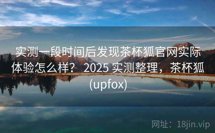 实测一段时间后发现茶杯狐官网实际体验怎么样？ 2025 实测整理，茶杯狐(upfox)