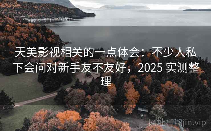 天美影视相关的一点体会:不少人私下会问对新手友不友好,2025 实测整理 天美影视相关的一点体会:不少人私下会问对新手友不友好,2025 实测整理