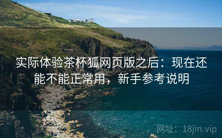 实际体验茶杯狐网页版之后：现在还能不能正常用，新手参考说明